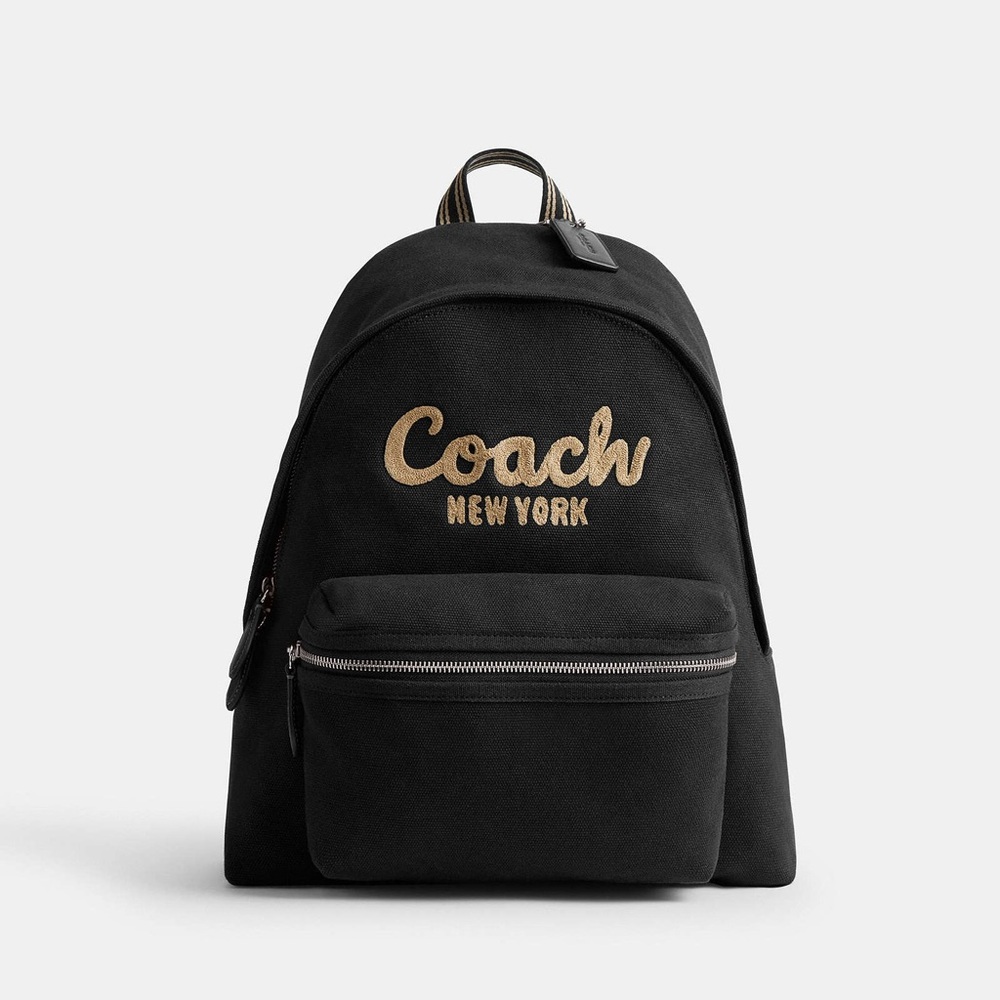 COACH Large Cargo Backpack Bag Black NWT - Picture 8 of 9